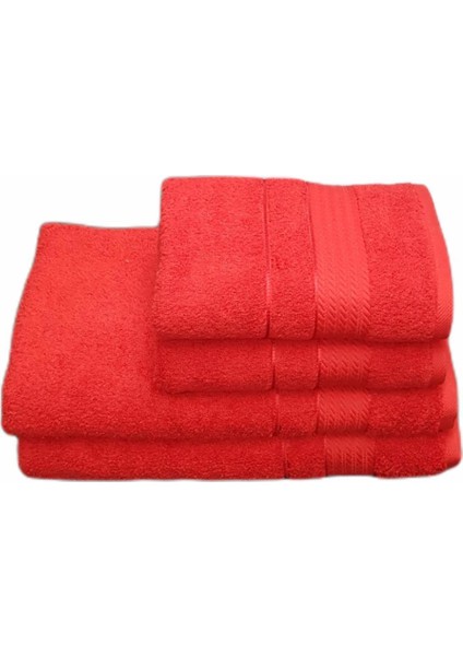 Trendy Kırmızı Banyo Hamam Seti