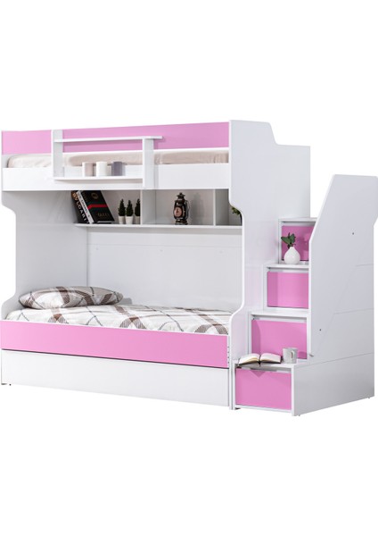 Ranza, Cesur 3lü Yavrulu Ranza, Pembe + 2 Adet Comfort Yaylı Yatak