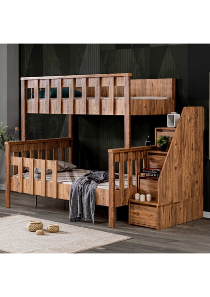 Ranza, MDF Profil Deluxe Ayrılabilir Ranza + 2 Adet Comfort Yatak fiyatları