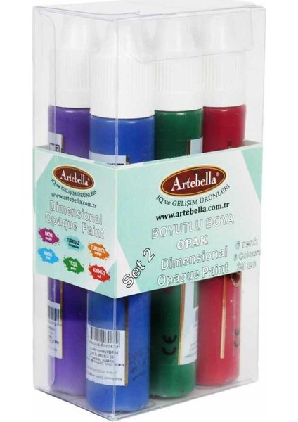 ABSBO001 Boyutlu Opak Boya 6'lı