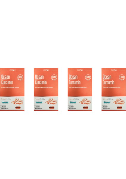 Ocean Curcumin 30 Kapsül 4'lü Paket
