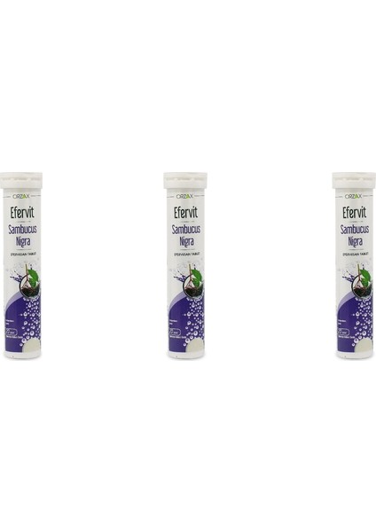 Efervit Sambucus Nigra 20 Tablet 3'lü Paket