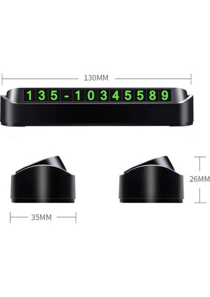 Araç Park Numaratör 1+1 Telefon Numaratörü