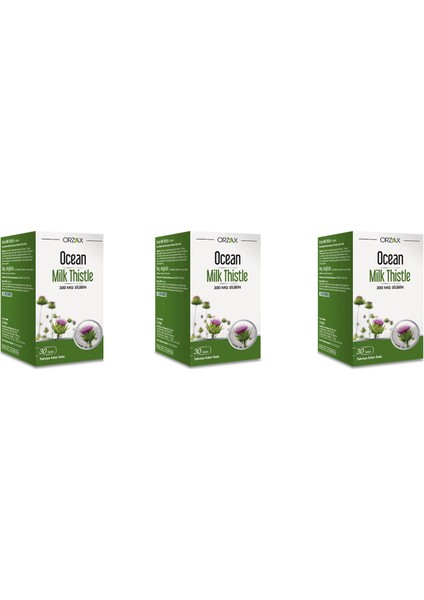 Ocean Milk Thistle 30 Tablet 3'lü Paket
