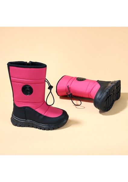 Nuh Fermuarlı Kız Çocuk Kar Botu Ayakkabı