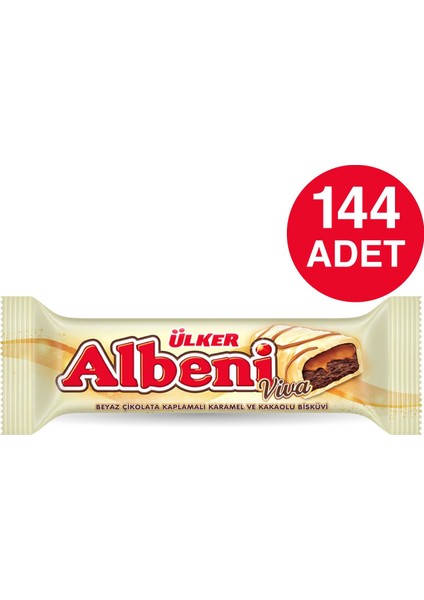Albeni Beyaz Çikolata Kaplı Bar 144 Tane fiyatları
