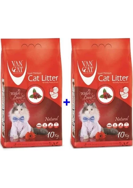 Van Cat Vancat Naturel Ince Tane Kedi Kumu 10 kg x 2 Adet