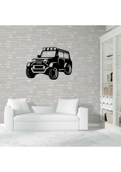 Jeep Ahşap Duvar Dekoru Mdf Tablo