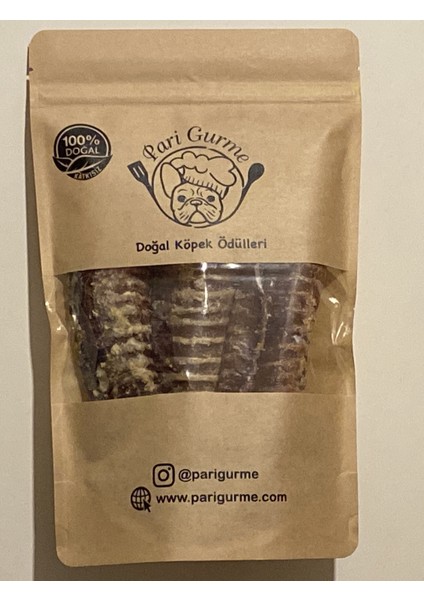 Dana Gırtlak Köpek Ödülü %100 Doğal Naturel 100GR