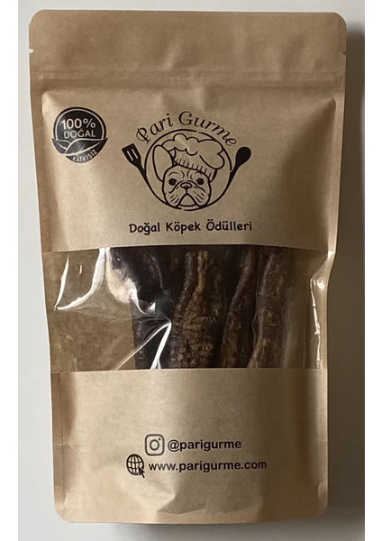 Pari Gurme Kuzu Gırtlak Köpek Ödülü %100 Doğal Naturel 100GR