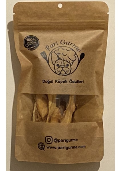 Kuzu Kafa Derisi Köpek Ödülü %100 Doğal Naturel 50GR