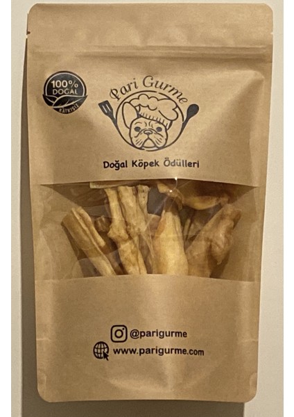 Pari Gurme Kuzu Kafa Derisi Köpek Ödülü %100 Doğal Naturel 100GR