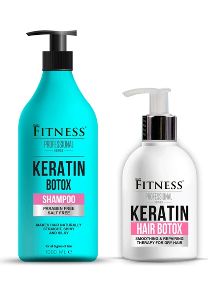 Fitness Professional Saç Onarıcı Canlandırıcı Keratin Botox Şampuan Seti 1000 ml