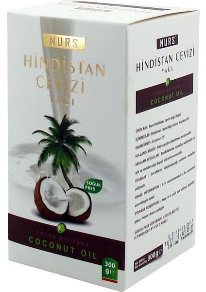 Hindistan Cevizi Yağı 300 gr