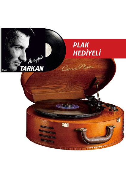 TT34 Dahili Hoparlörü Ahşap Pikap ve Tarkan Plak fiyatları