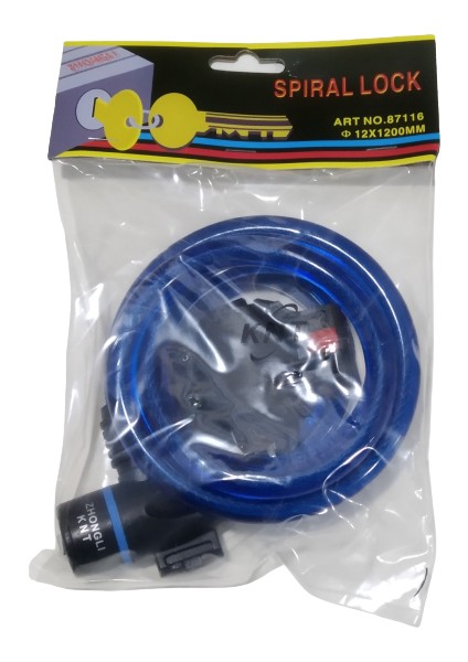 Knt 12X1200 mm Anahtarlı Halat Kilit Taşıma Aparatlı Dolamalı fiyatları