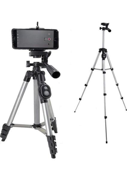 Prof Bluetooth Kumandalı Telefon ve Kamera Tripod DK-3888-SİYAH