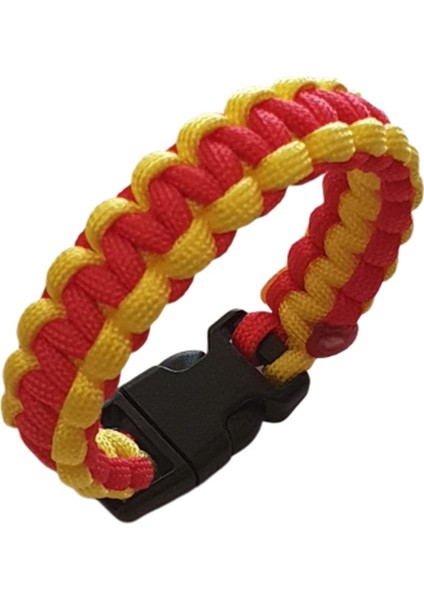 Paracord Taraftar Bileklik #sarı Kırmızı