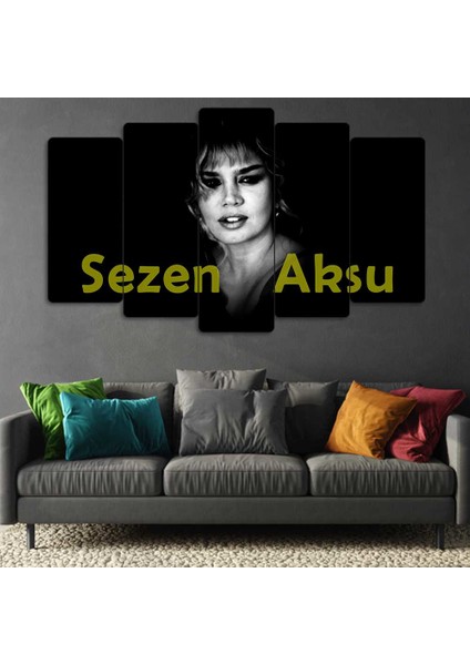 Sezen Aksu 5 Parçalı Dekoratif Tablo