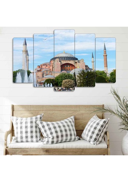 Ayasofya Camii 5 Parçalı Dekoratif Tablo