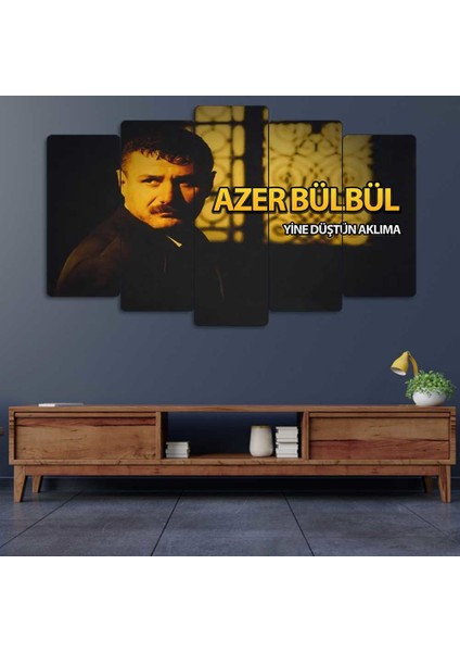 Azer Bülbül 5 Parçalı Dekoratif Tablo