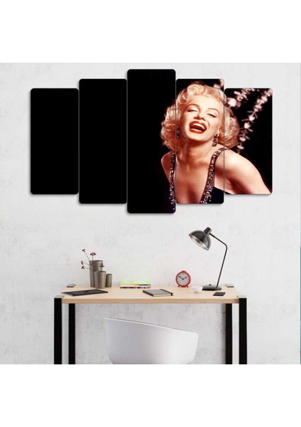 Marilyn Monroe 5 Parçalı Dekoratif Tablo