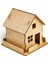 Çitli Ev Ahşap Maket Eğlenceli Eğitici Puzzle Oyuncak 1