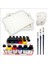 Akrilik Boya + Tuval 25 x 35 cm + Fırça 3'lü + Palet 4'lü Set 1