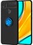Xiaomi Redmi 9C Kılıf Yüzüklü Standlı Manyetikli Silikon 1