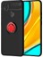 Xiaomi Redmi 9C Kılıf Yüzüklü Standlı Manyetikli Silikon 1