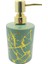 Cam Sabunluk Yeşil-Sarı Yaldızlı Desen 450 ml 1