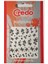 Credo Solingen Nail Sticker Tırnak Sticker Süsü Eskiz Kelebek ND09 1