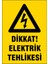 5 Adet Elektrik Tehlikesi Uyarı Ikaz Levhası 1