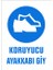5 Adet Koruyucu Ayakkabı Giy Uyarı Levhası 1