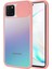 Samsung Galaxy A81 Kapak Lensi Açılır Kapanır Kamera Korumalı Silikon Kılıf - Pudra 1
