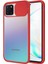 Samsung Galaxy A81 Kapak Lensi Açılır Kapanır Kamera Korumalı Silikon Kılıf - Kırmızı 1