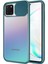 Samsung Galaxy A81 Kapak Lensi Açılır Kapanır Kamera Korumalı Silikon Kılıf - Yeşil 1