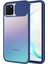 Samsung Galaxy A81 Kapak Lensi Açılır Kapanır Kamera Korumalı Silikon Kılıf - Lacivert 1