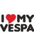I Love My Vespa Sticker 00376 1