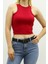 Mad Girls Bordo Crop Top MG361 4