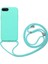 Apple iPhone 7 Plus Kapak İpli Askılı İçi Süet Lansman Kılıf - Turkuaz 1