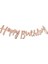 Happy Birthday Kaligrafi Banner Rose Gold 1