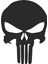 Punisher Siyah Sticker - 13027 1