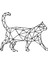 Kedi Metal Tablo -58X49 cm 1
