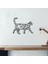Kedi Metal Tablo -58X49 cm 2