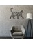 Kedi Metal Tablo -58X49 cm 3