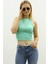 Mad Girls Mint Yeşili Crop Top MG361 3