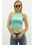 Mad Girls Mint Yeşili Crop Top MG361 5