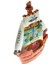 Hdmarketim Antalya Kemer Temalı Dekoratif Polyester Gemi Biblo 5923 3