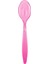 Tatlı-Dondurma Kaşığı Pembe (Transparan) 12,5cm - 50'li 1
